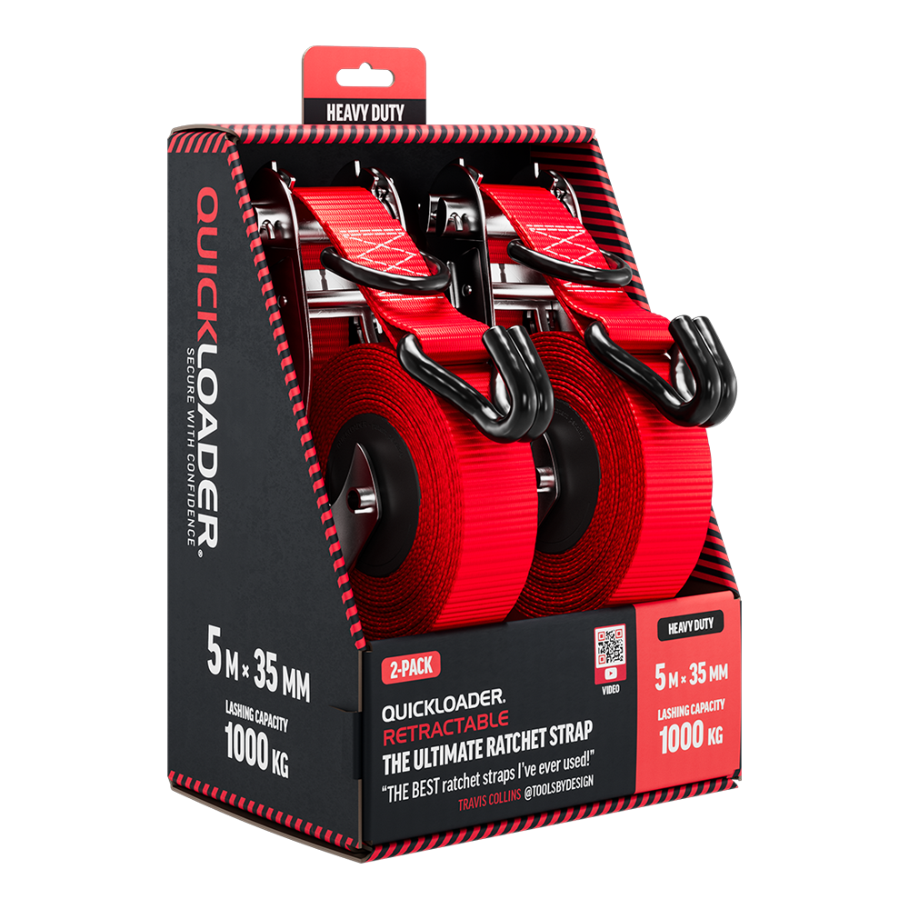 Retractable Ratchet Strap 1000kg 5m